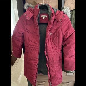Calvin Klein big girl puffy jacket size 8/10